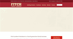 Desktop Screenshot of fitchlumber.com