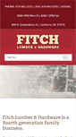 Mobile Screenshot of fitchlumber.com