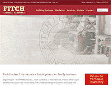 Tablet Screenshot of fitchlumber.com